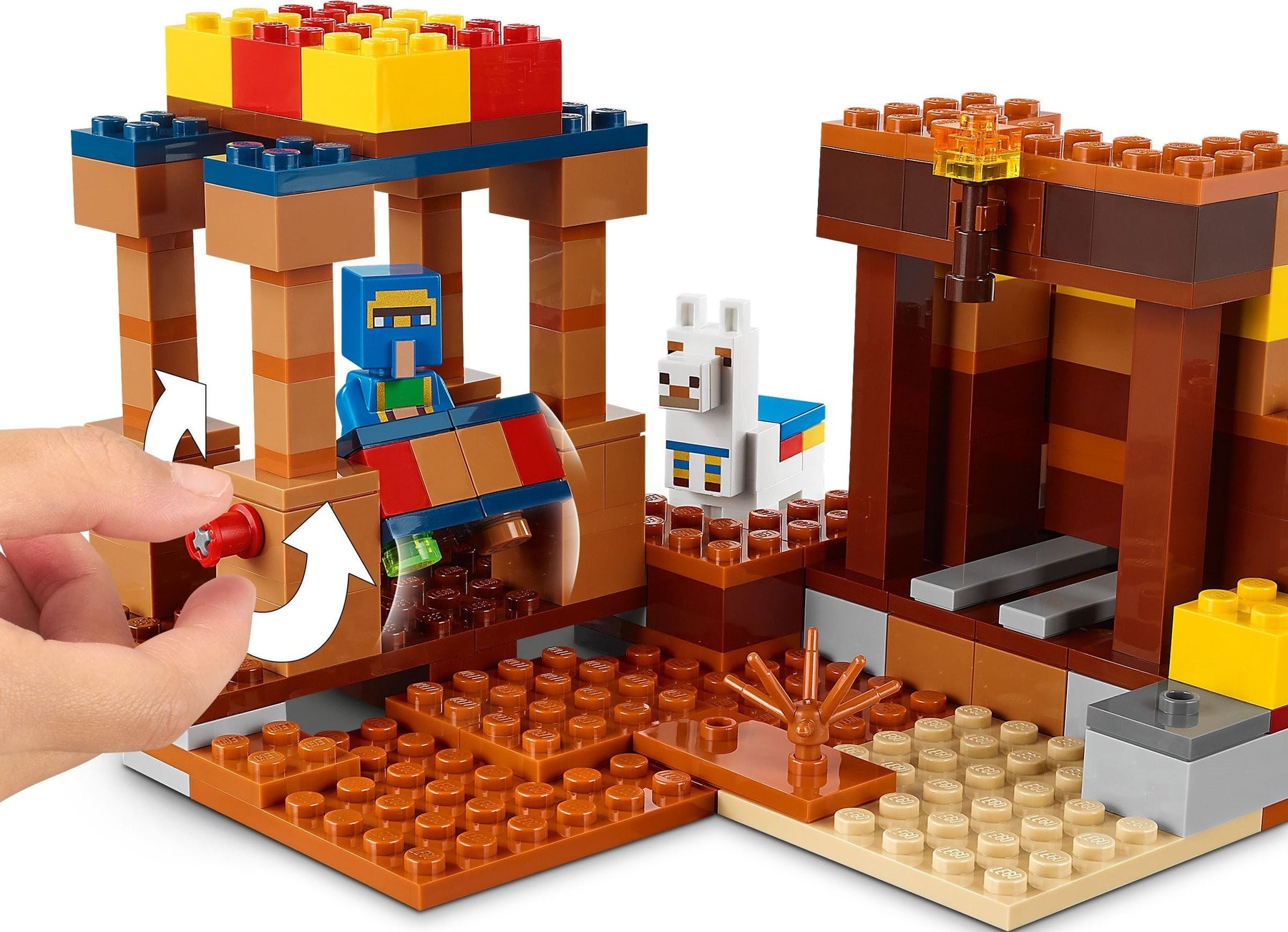 LEGO 21167 Minecraft The Trading Post: Mine, Trade, Battle! - SuperSaverAU - view 6