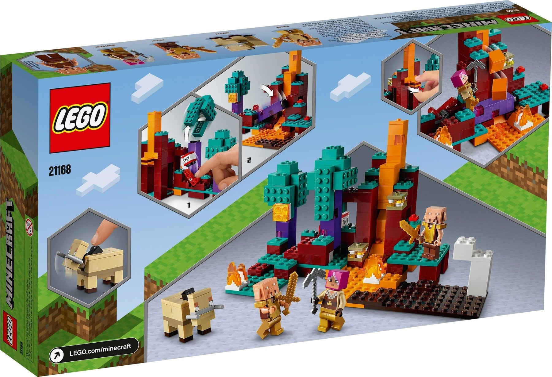 LEGO 21168 Minecraft The Warped Forest Set - SuperSaverAU - view 2