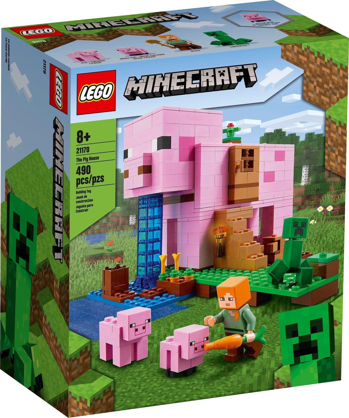 LEGO 21170 Minecraft The Pig House Building Set