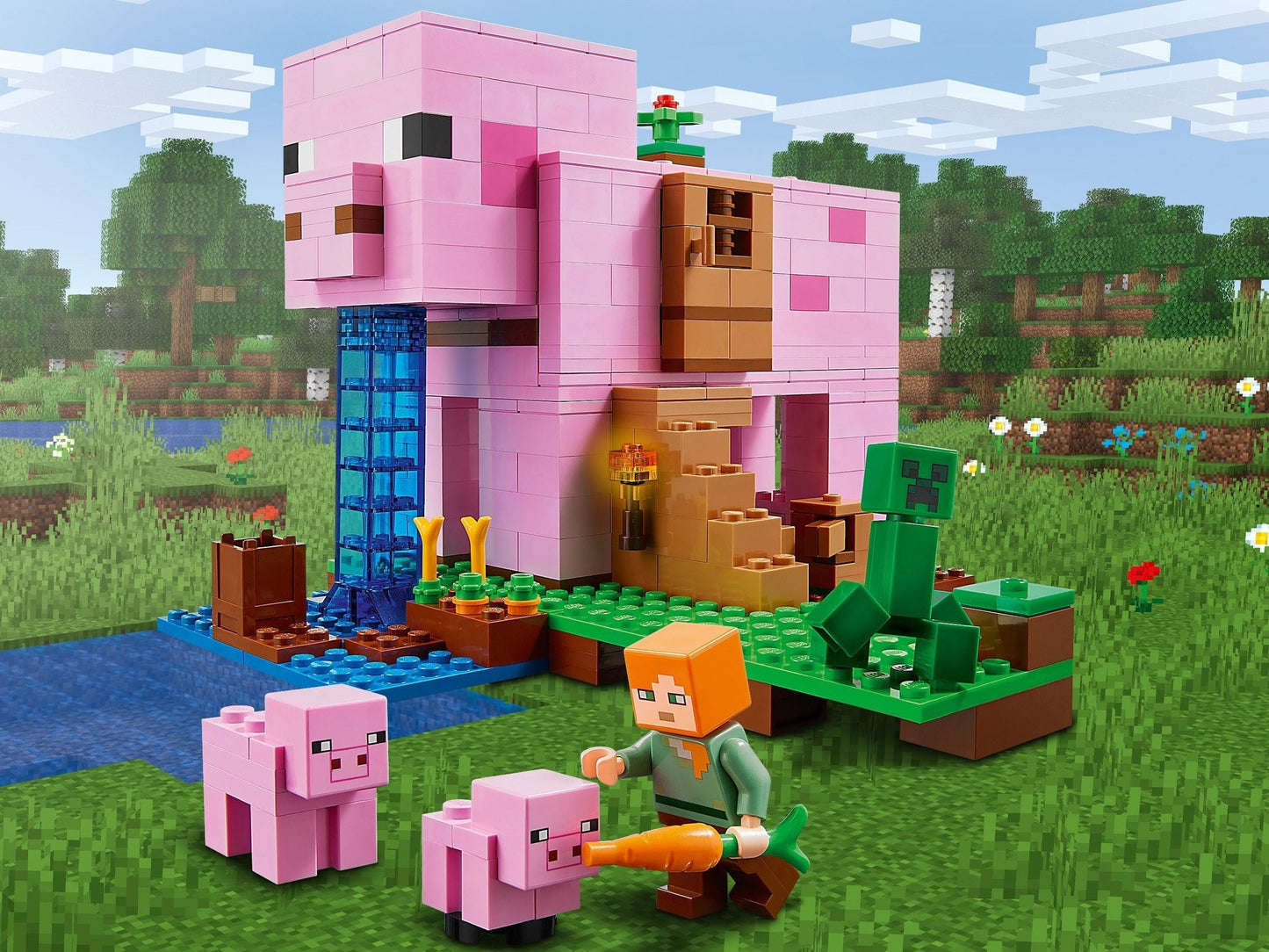 LEGO 21170 Minecraft The Pig House Building Set