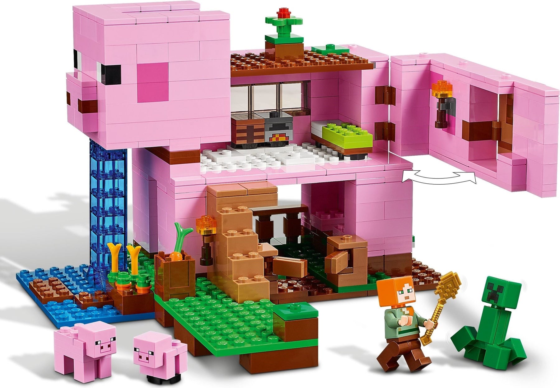 LEGO 21170 Minecraft The Pig House Building Set - SuperSaverAU - view 7
