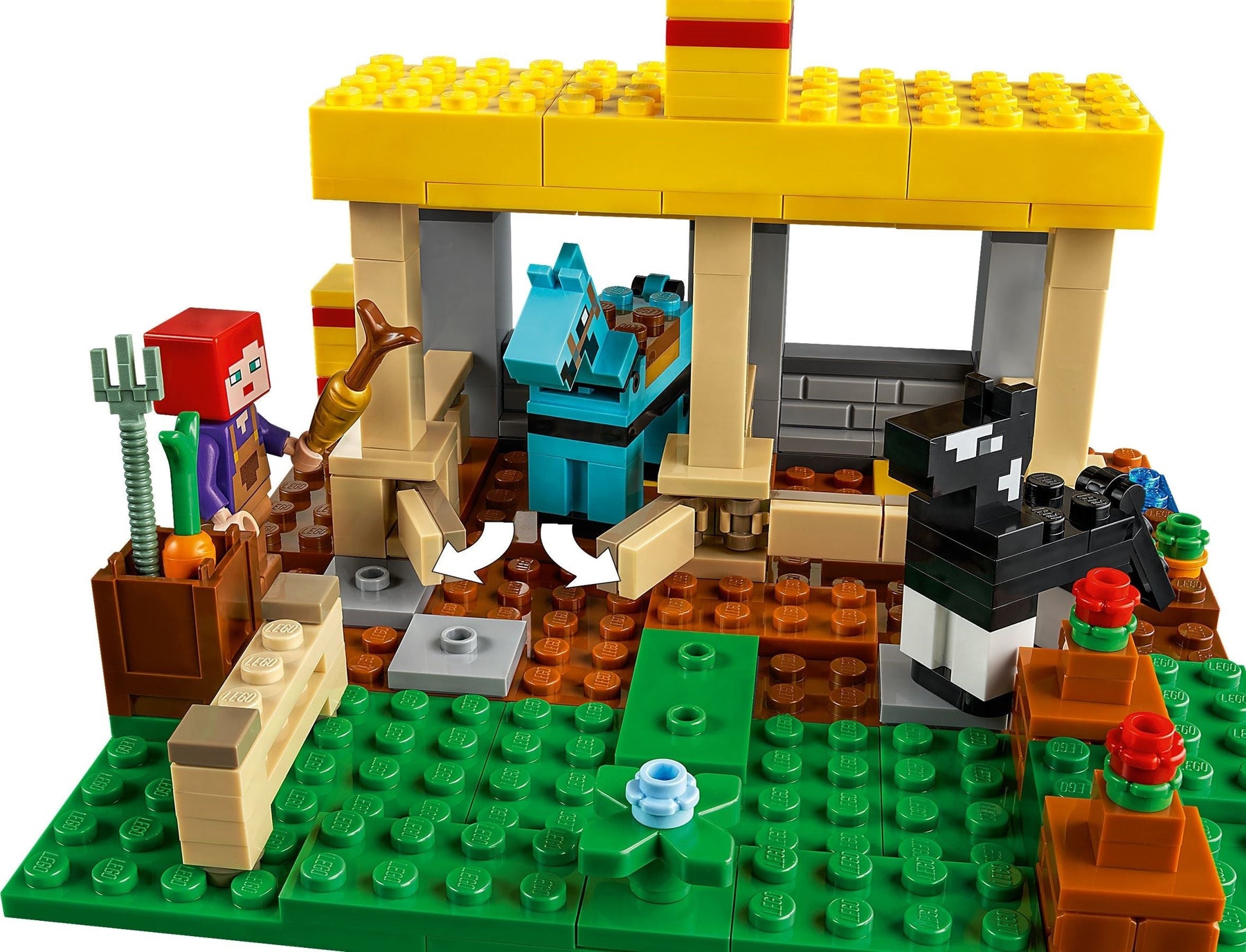 LEGO 21171 Minecraft Horse Stable: Build, Ride & Battle! - SuperSaverAU - view 4