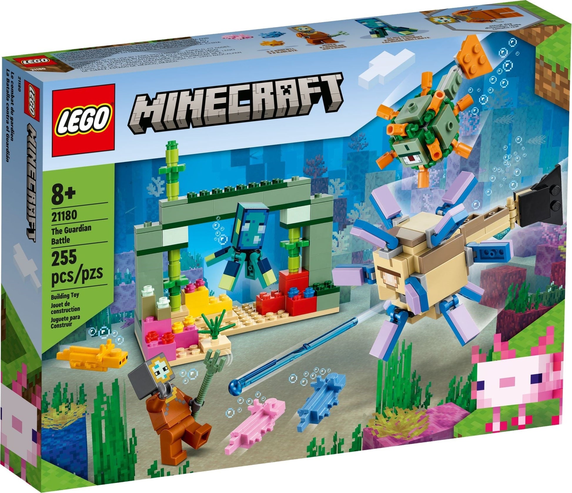 Lego Minecraft 21180 The Guardian Battle- Auzzi Store