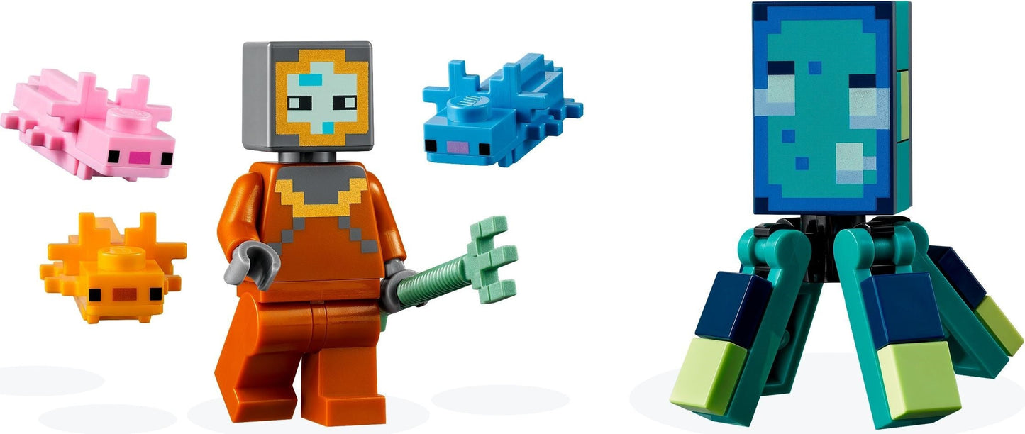 Lego Minecraft 21180 The Guardian Battle- Auzzi Store