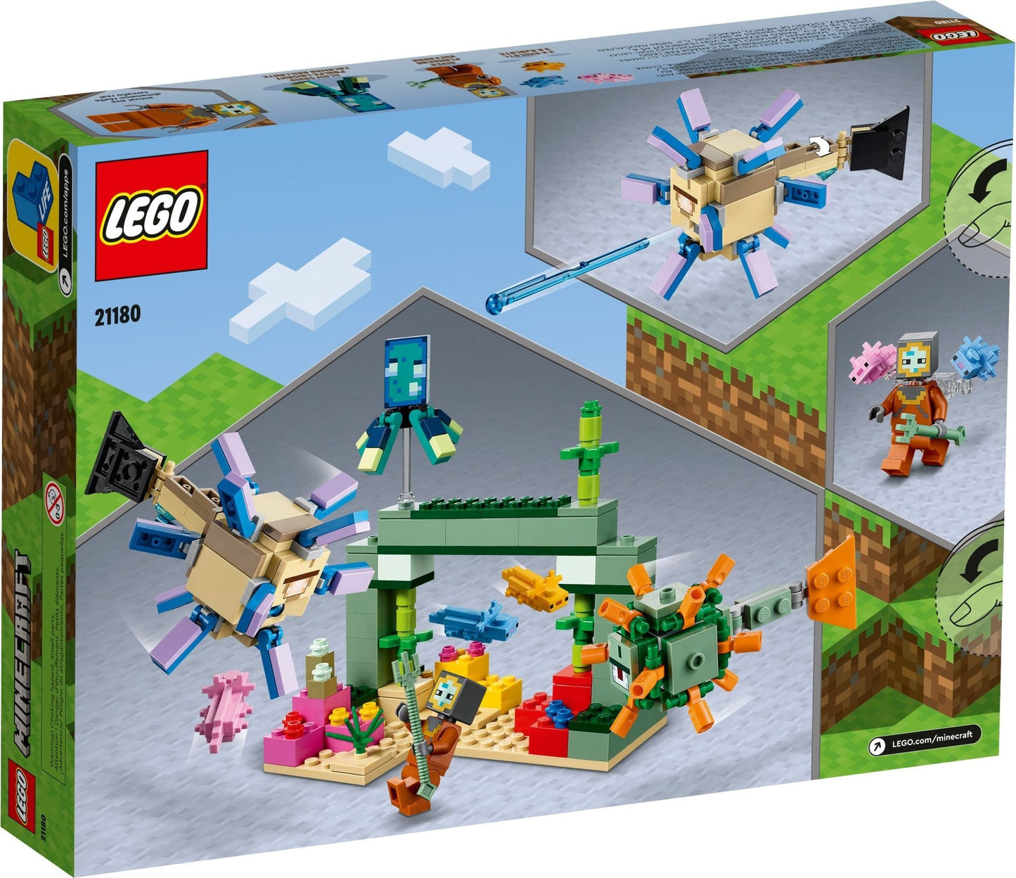 Lego Minecraft 21180 The Guardian Battle- Auzzi Store