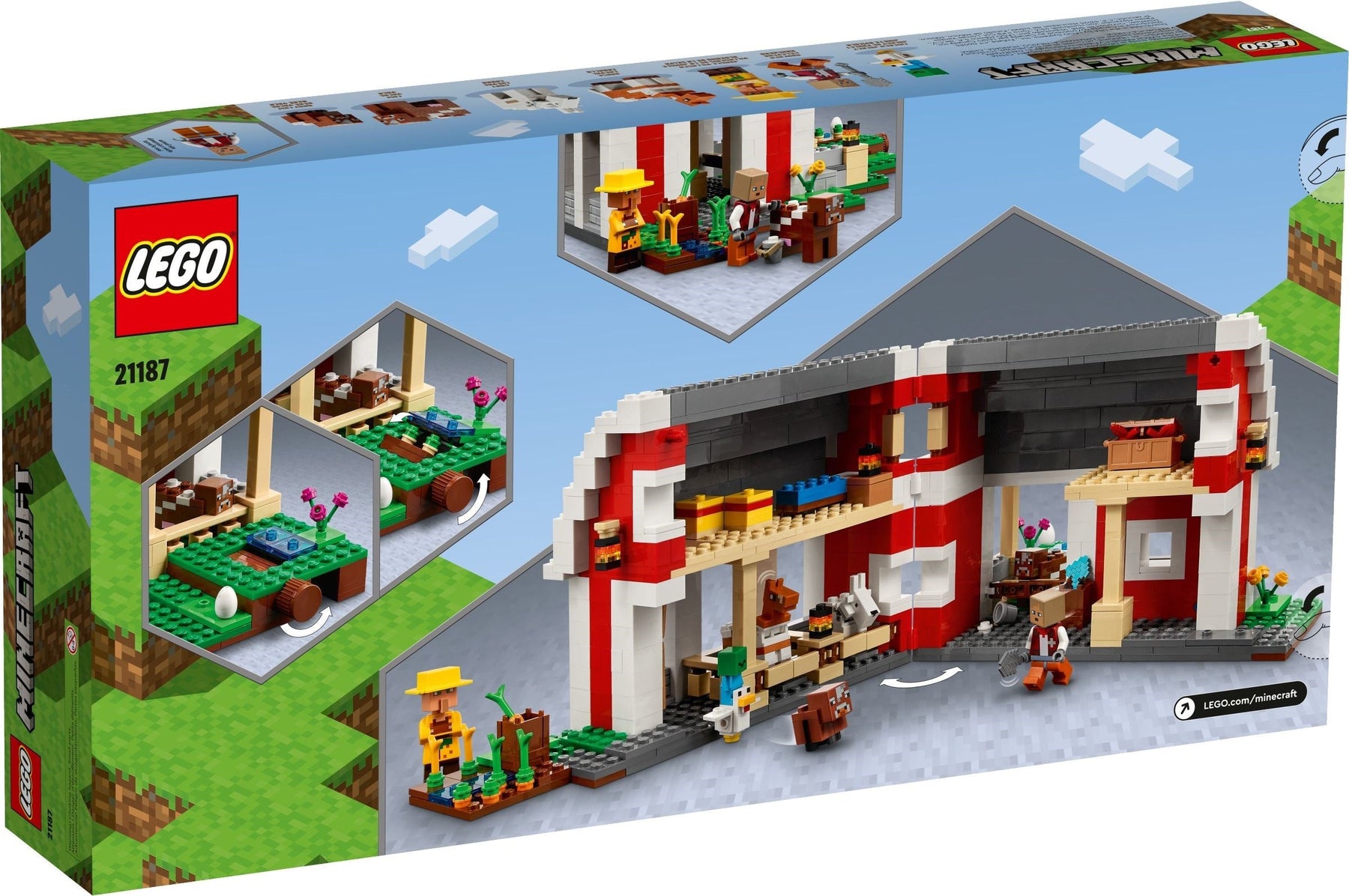 LEGO 21187 Minecraft The Red Barn Farm Animal Playset - SuperSaverAU - view 6