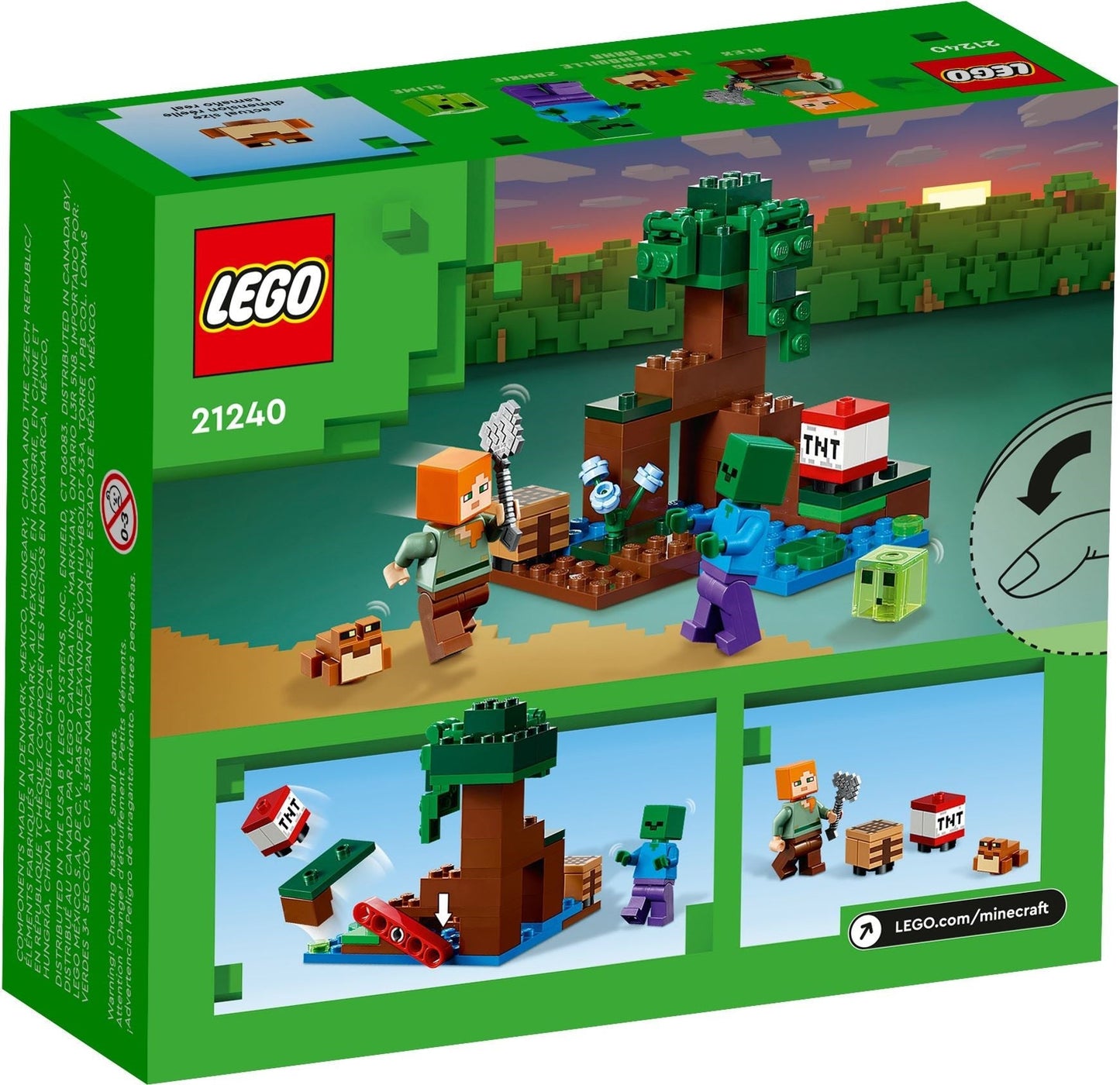 LEGO Minecraft Series 21240 The Swamp Adventure- Auzzi Store