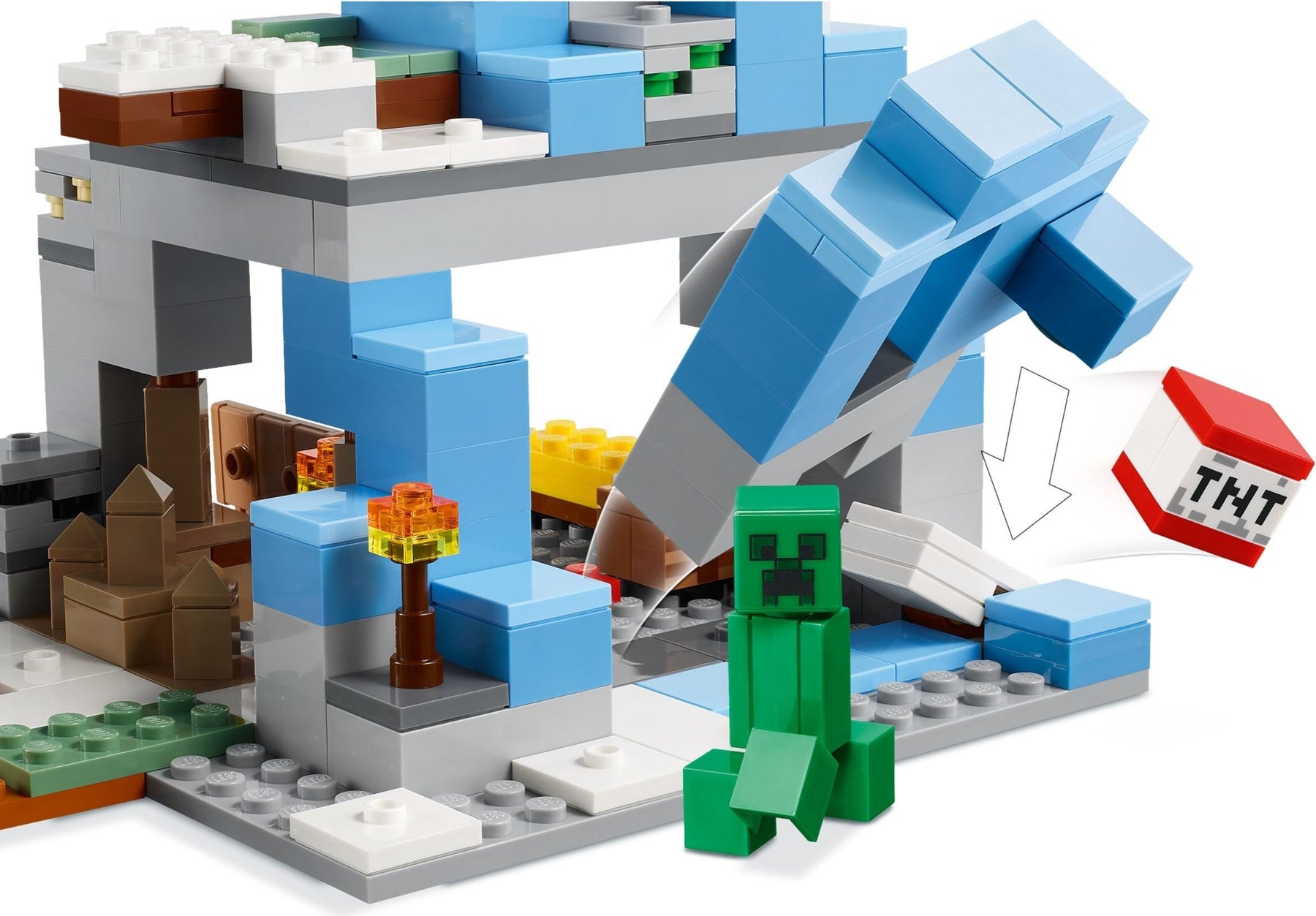 LEGO Minecraft 21243 The Frozen Peaks - SuperSaverAU - view 3