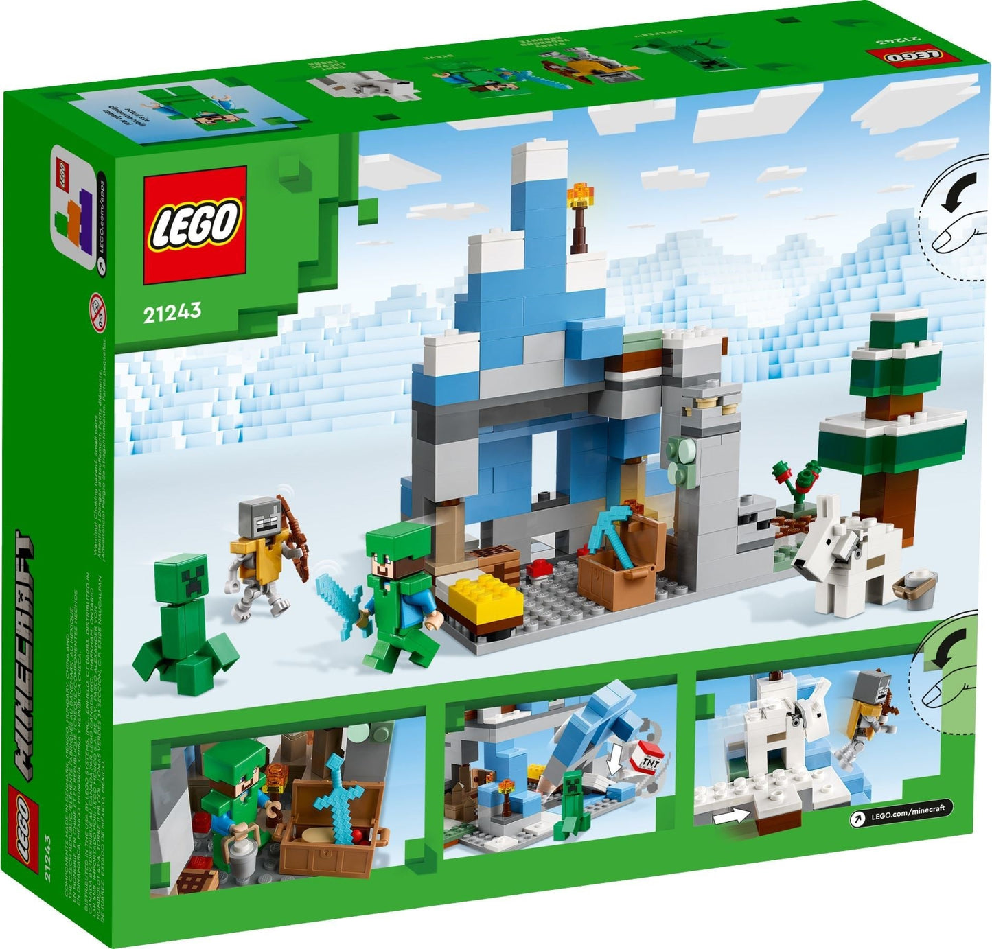 LEGO Minecraft 21243 The Frozen Peaks