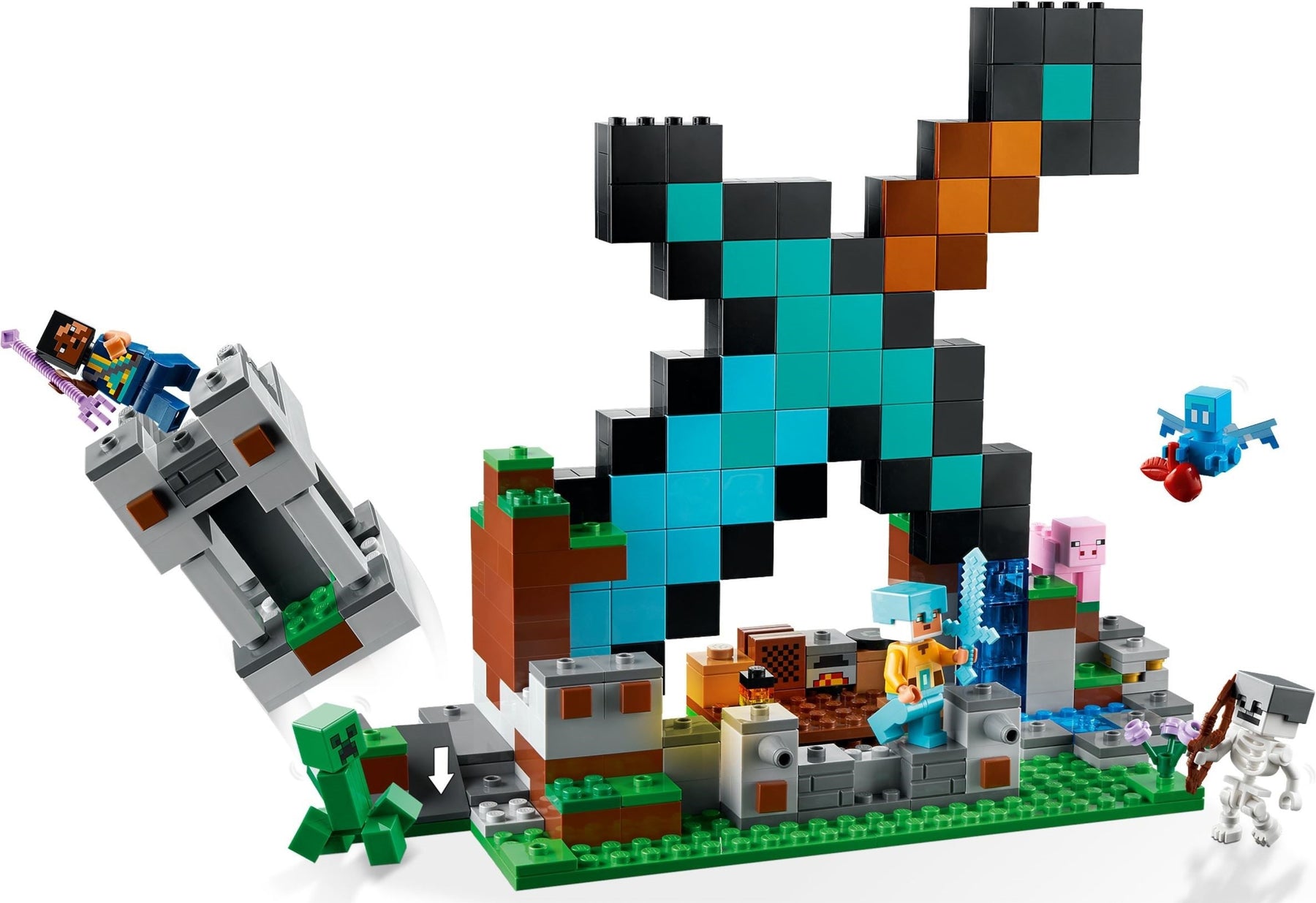 LEGO Minecraft Series 21244 The Sword Outpost- Auzzi Store