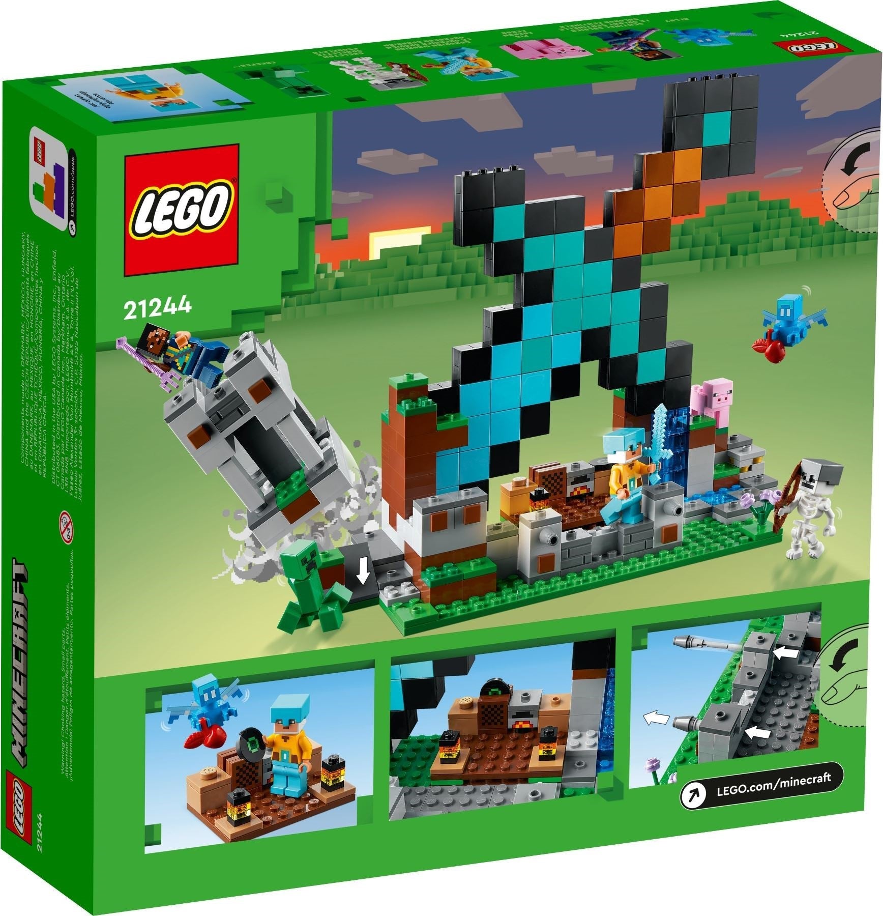 LEGO Minecraft Series 21244 The Sword Outpost- Auzzi Store