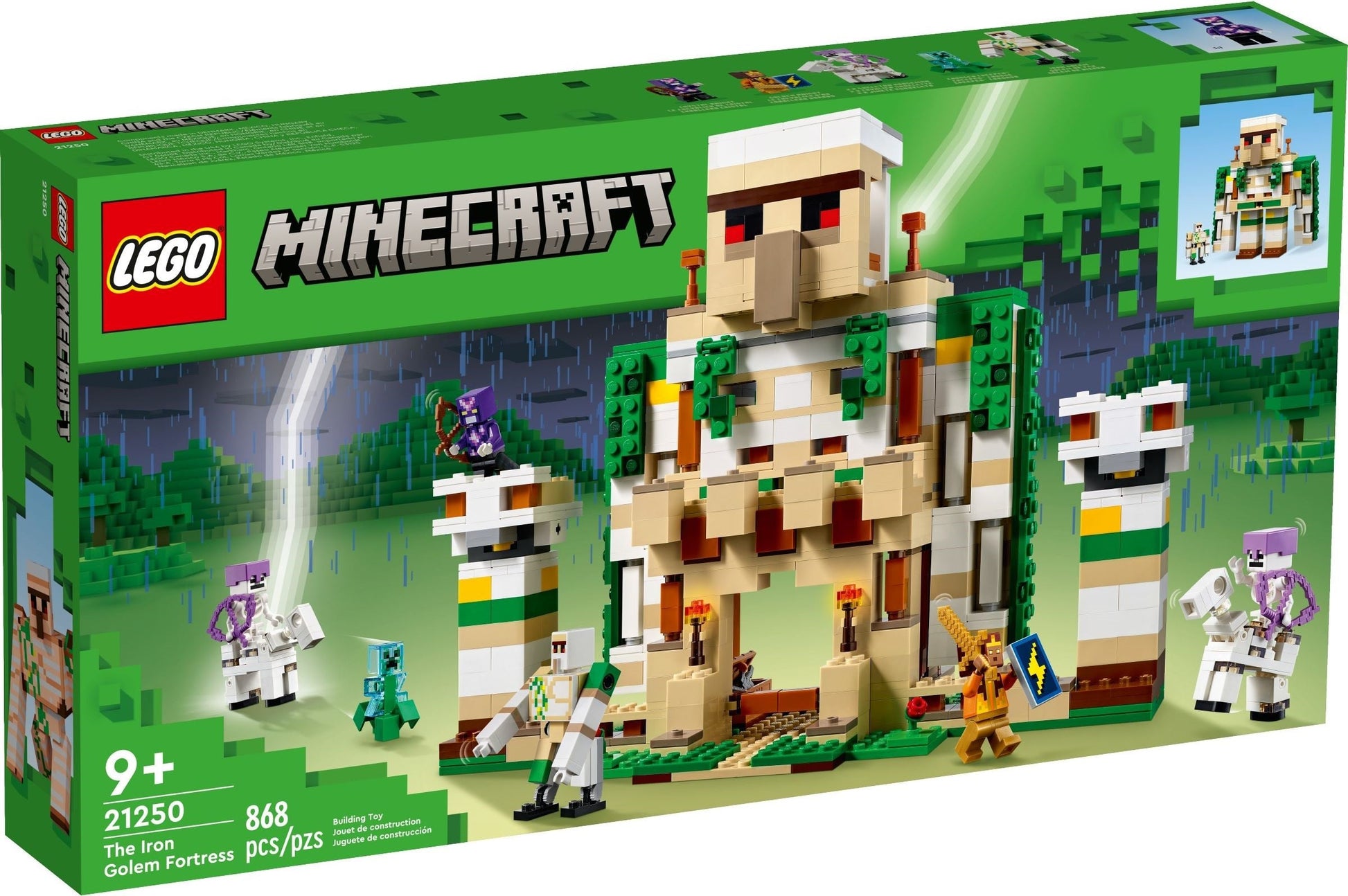 LEGO Minecraft 21250 The Iron Golem Fortress- Auzzi Store
