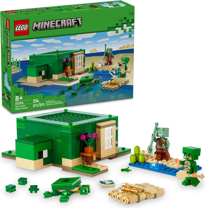 LEGO Minecraft Series 21254 The Turtle Beach House- Auzzi Store