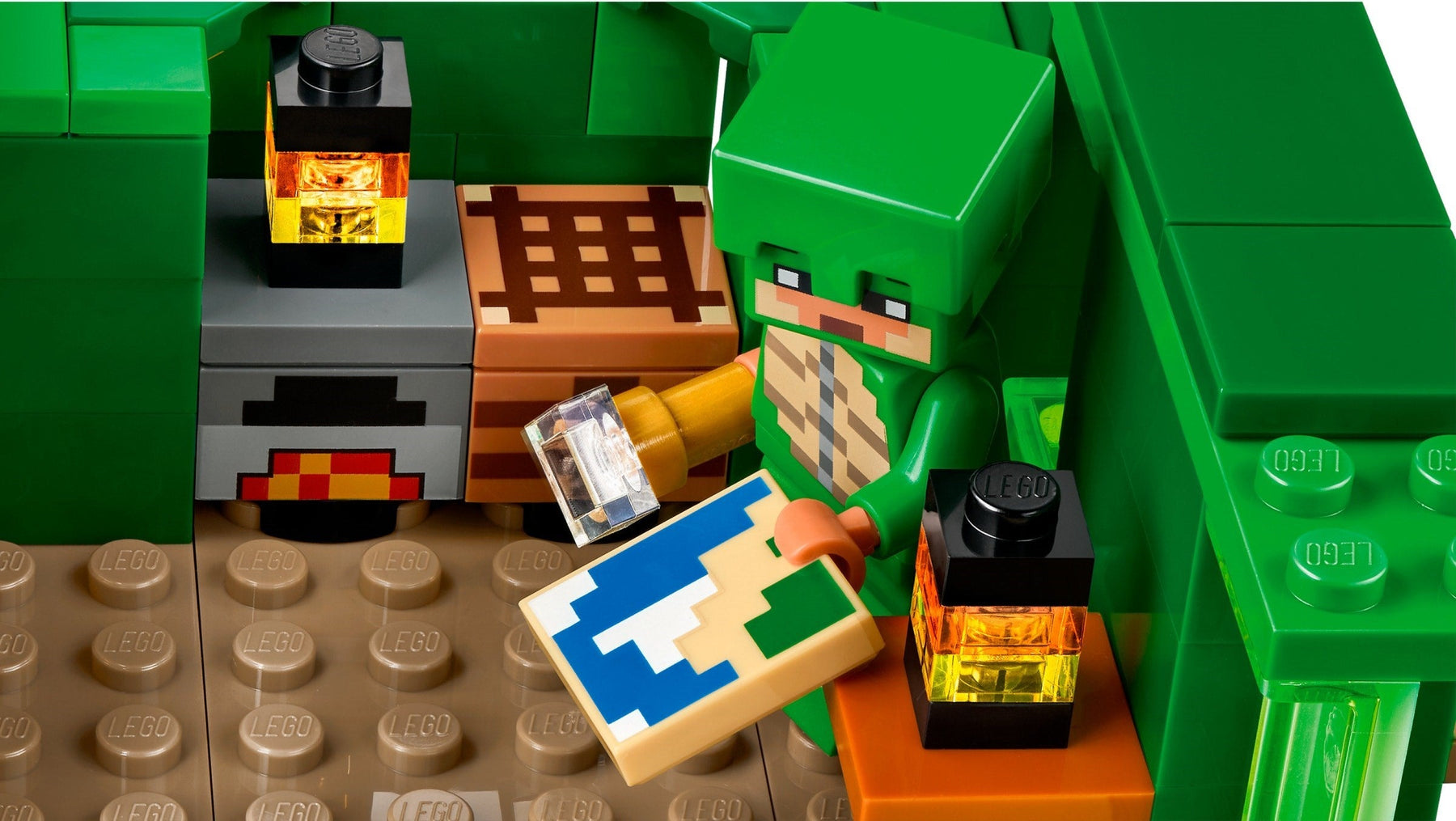 LEGO Minecraft Series 21254 The Turtle Beach House- Auzzi Store