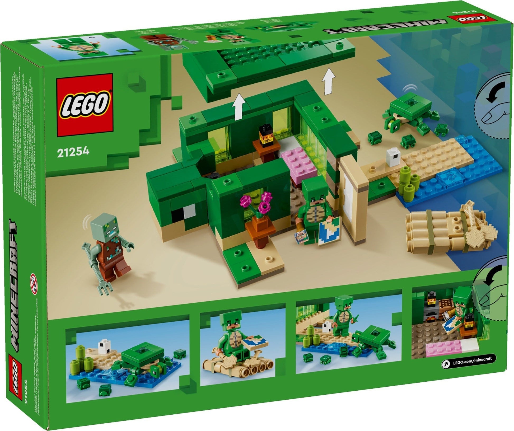 LEGO Minecraft Series 21254 The Turtle Beach House- Auzzi Store