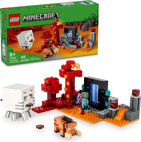 LEGO Minecraft 21255 The Nether Portal Ambush - SuperSaverAU - view 1