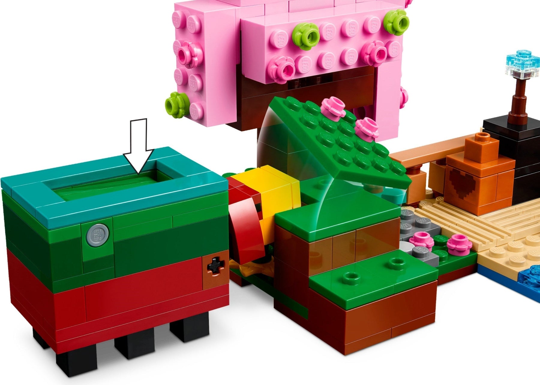 LEGO Minecraft 21260 The Cherry Blossom Garden - SuperSaverAU - view 4