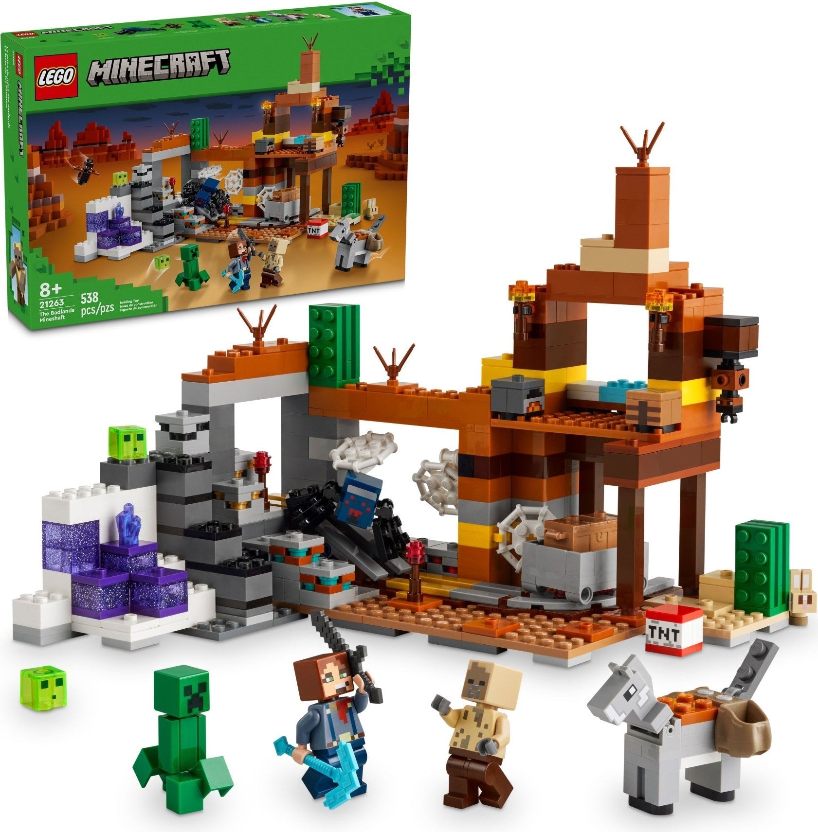 LEGO Minecraft 21262 The Badlands Mineshaft - SuperSaverAU - view 7