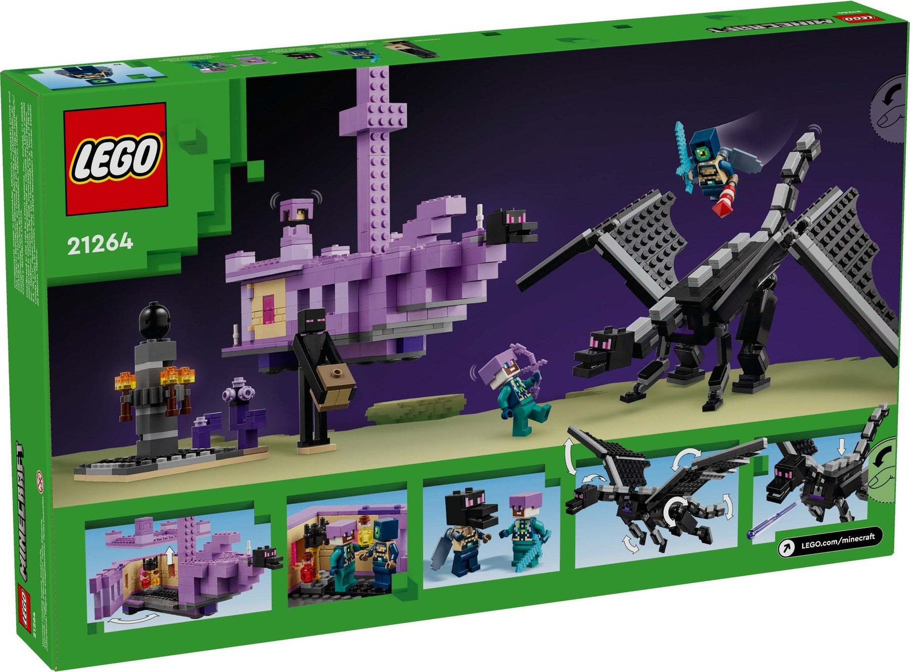 LEGO Minecraft 21264 Ender Dragon & End Ship Set - SuperSaverAU - view 5
