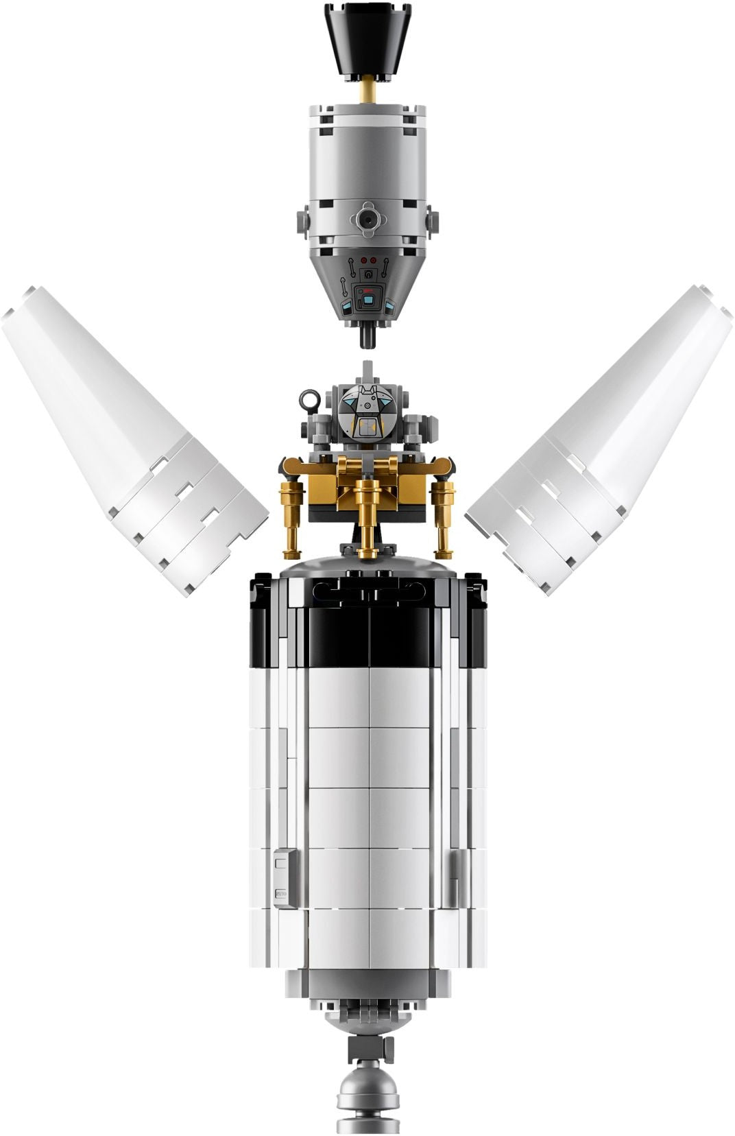 LEGO 21309 NASA Apollo Saturn V Rocket - 1900+ Pcs, 39" Tall Model - SuperSaverAU - view 4