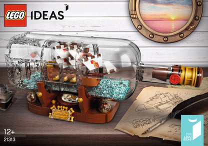 LEGO 21313 Ideas and CUUSOO Ship in a Bottle