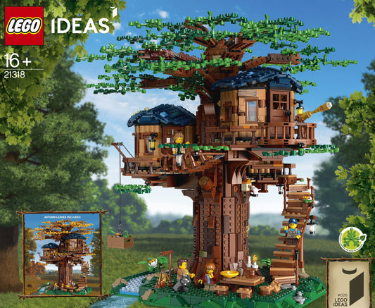 LEGO 21318 Tree House: Buildable Playset with Family Minifigures