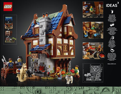 LEGO 21325 Medieval Blacksmith Set: Build a 3-Level Smithy
