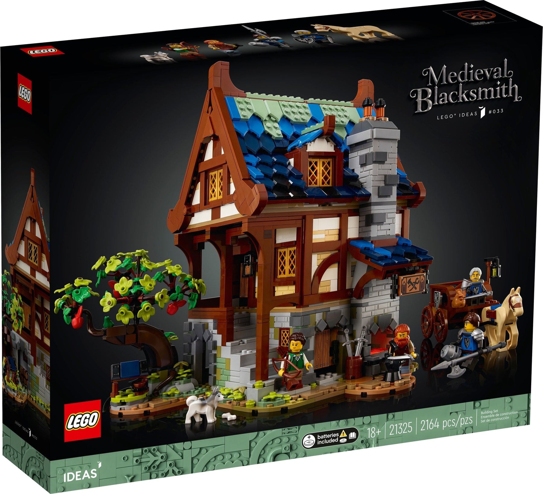 LEGO 21325 Medieval Blacksmith Set: Build a 3-Level Smithy - SuperSaverAU - view 6