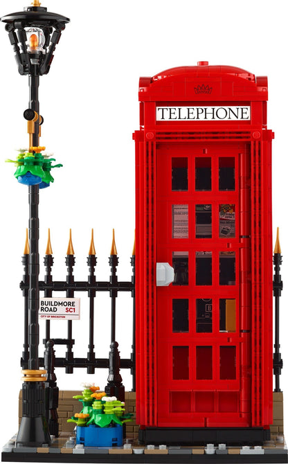 LEGO IDEAS Series 21347 Red London Telephone Box- Auzzi Store
