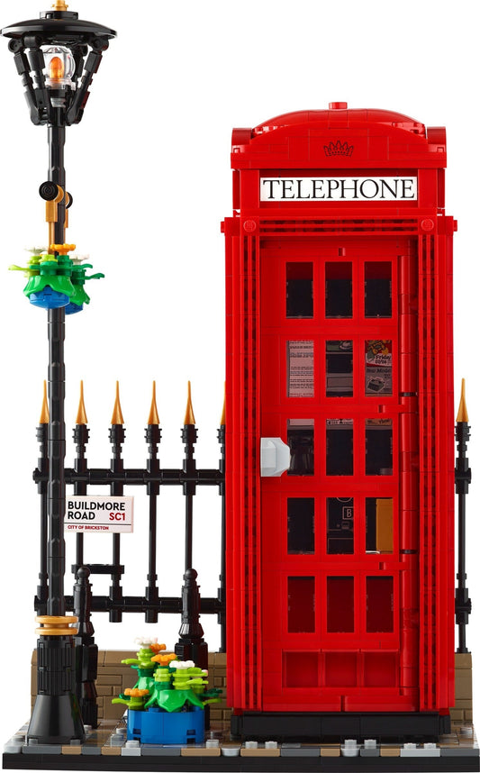 LEGO IDEAS Series 21347 Red London Telephone Box- Auzzi Store
