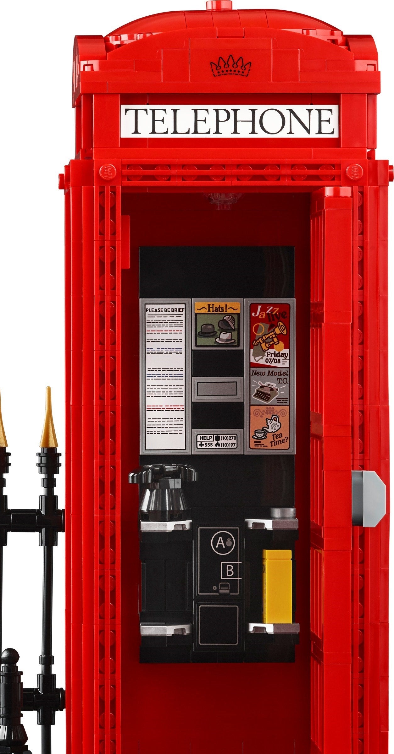 LEGO IDEAS Series 21347 Red London Telephone Box- Auzzi Store