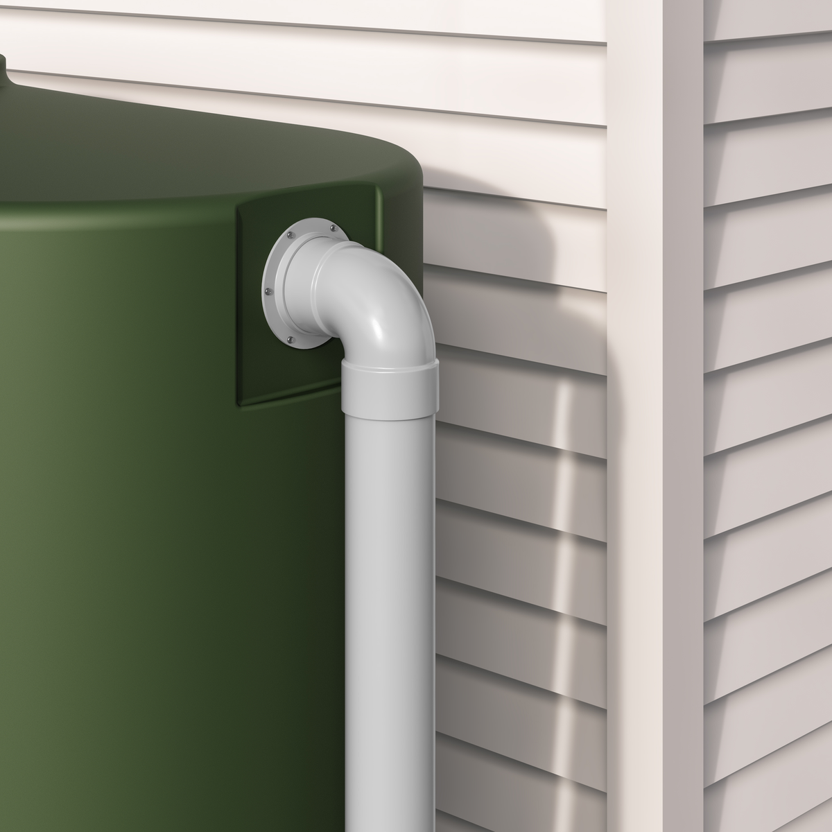 Rain Harvesting 90mm Flanged Tank Overflow PVC Extra High Volume - SuperSaverAU - view 5