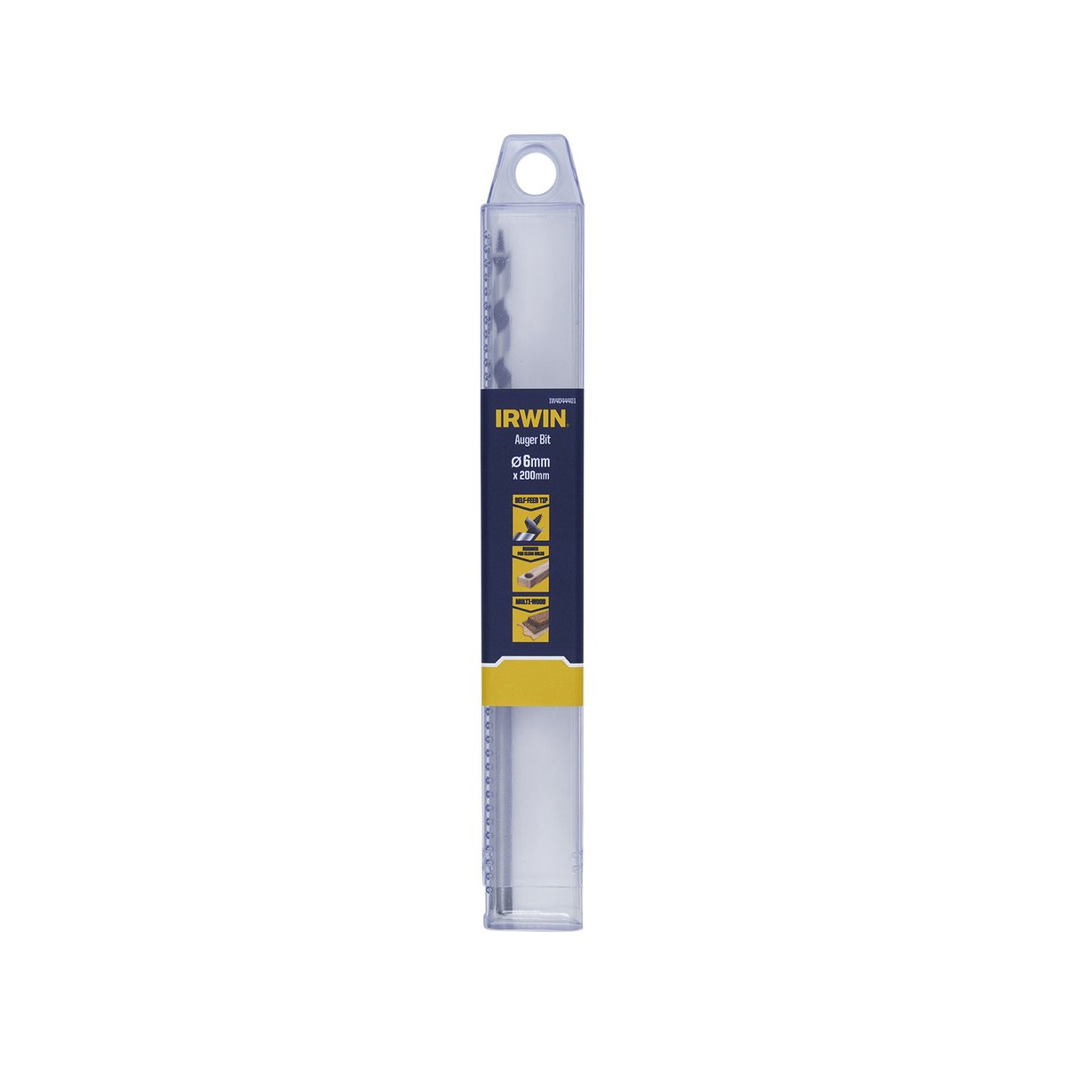 Irwin Auger Bit - 6 x 200mm - Hardened Steel - Self-Pulling Thread - SuperSaverAU - view 2