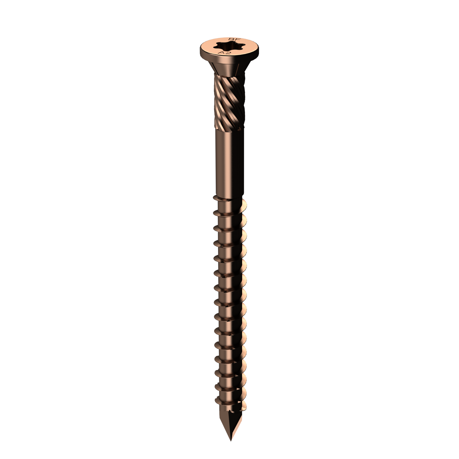 Bremick UltraFast 10g x 50mm 304 Stainless Steel Truss Head Deck Screws, Bronze, 100 Pack