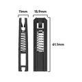 Rolltrak Screen Door Bottom Guide - 16mm x 61mm - Plastic - Spring Loaded - SuperSaverAU - view 2