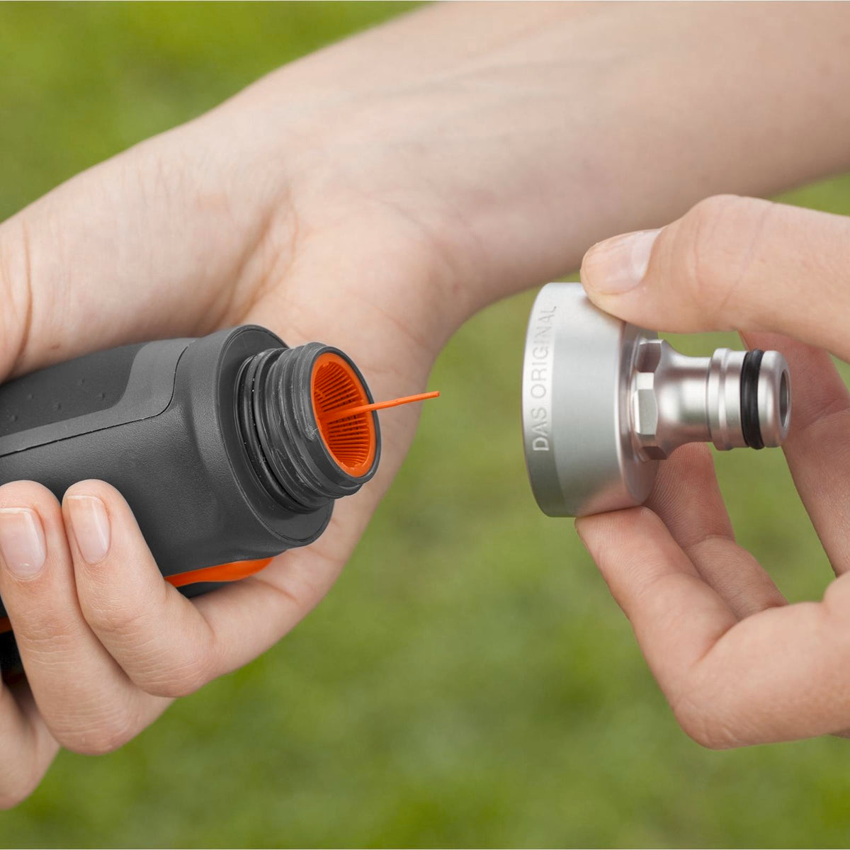 GARDENA 13mm Premium Multi Sprayer - Stainless Steel, Five Spray Patterns, Trigger Lock, 1200kPa