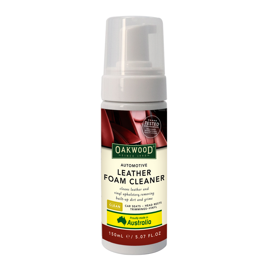 Oakwood Automotive Leather Foam Cleaner - 150ml - pH Balanced - Removes Dirt & Odours - SuperSaverAU - view 1