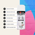 White Knight Squirts Clear Gloss Spray Paint 310g - Solvent-Based Clear Topcoat, UV Resistant