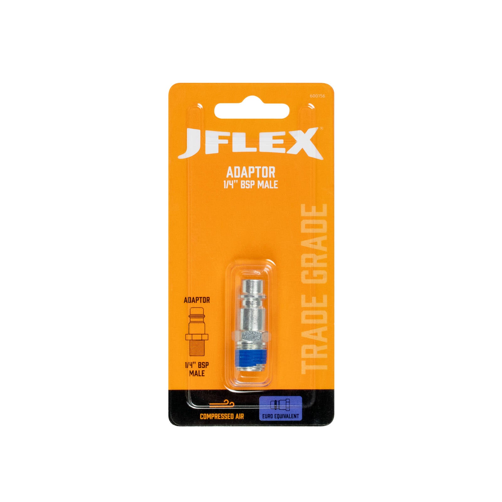 JFLEX 1/4" BSP Male Euro Style Adaptor, CEJN Equivalent