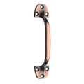 Zenith 108-135mm Florentine Bronze Zinc Alloy Heavy Duty D Shape Door Handle