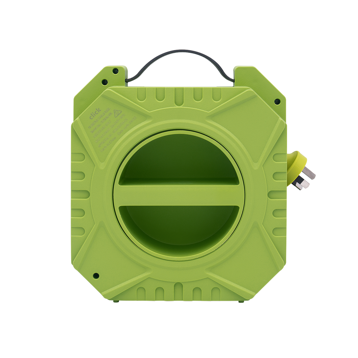 Click 15m Domestic 4 Outlet Cable Reel - Green and Grey - Safety Features - SuperSaverAU - view 3