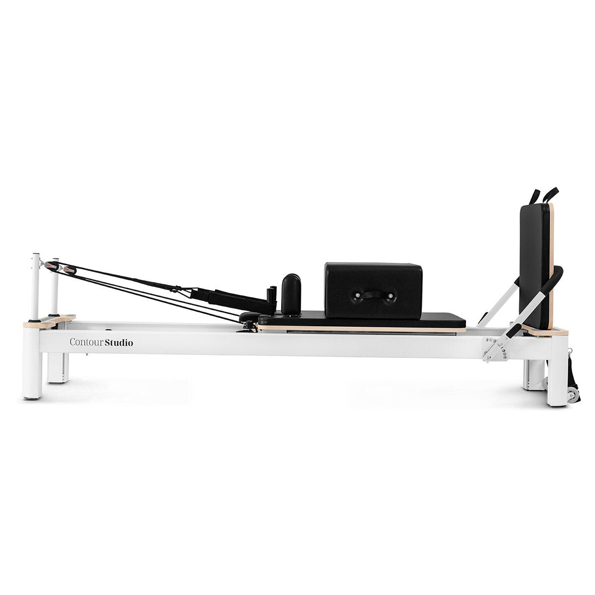 Lifespan Fitness Contour Studio reformer bed set - aluminium frame - black accents - LFRF-CONTSTU
