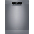 Haier 60cm 300 Series Freestanding Dishwasher - 13 Place Settings - Satina - Auto Wash Sensing - HDW13F0S1