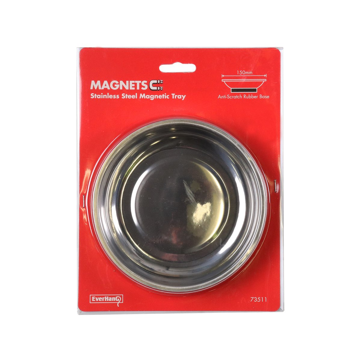 Everhang Magnetic Bowl 150mm Stainless Steel PVC Coated Scratch-Free - SuperSaverAU - view 4