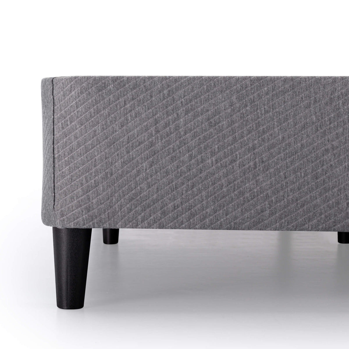 Zinus Keenan King Ensemble Bed Base - Dark Grey, Heavy Duty Metal Frame, 250kg Weight Capacity - AU-BSLB-DG-K