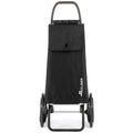 Rolser Akanto 6-Wheel Folding Shopping Trolley - Aluminium Chassis, Removable Wheels, Black - R-AKA018-1023