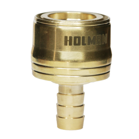 Holman 12mm Brass Barbed Connector - Tough Design - Quick Connect - Easy Grip - SuperSaverAU - view 1