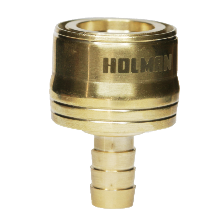 Holman 12mm Brass Barbed Connector - Tough Design - Quick Connect - Easy Grip - SuperSaverAU - view 1