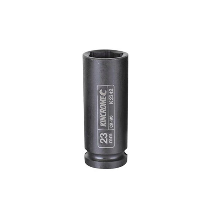 Kincrome 23mm 1/2 Drive Deep Impact Socket - Chrome Molybdenum Steel - Black - SuperSaverAU - view 1