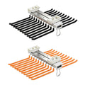 22 Arm Multifunctional Wardrobe Sliding Telescopic Hanger Space Saving Sturdy - Black - view 3